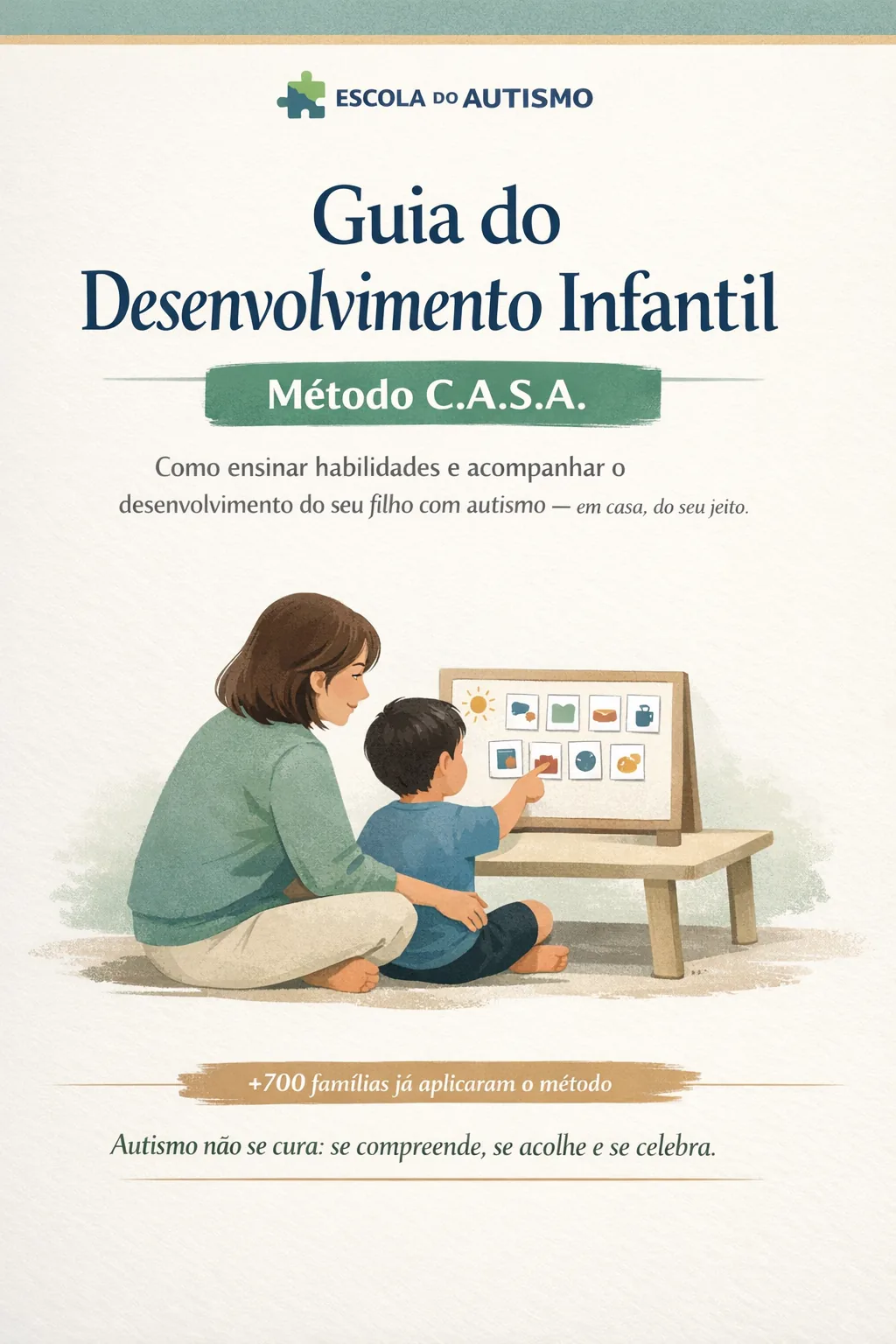 Capa do Guia do Desenvolvimento Infantil, Manual do Método C.A.S.A.